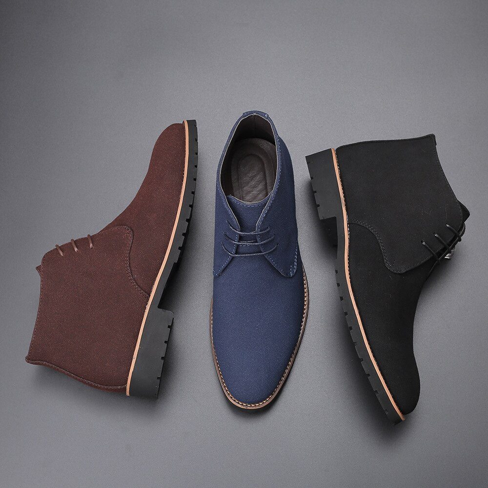 Elegante Wildlederformale Schuhe mit Absatz für Männer