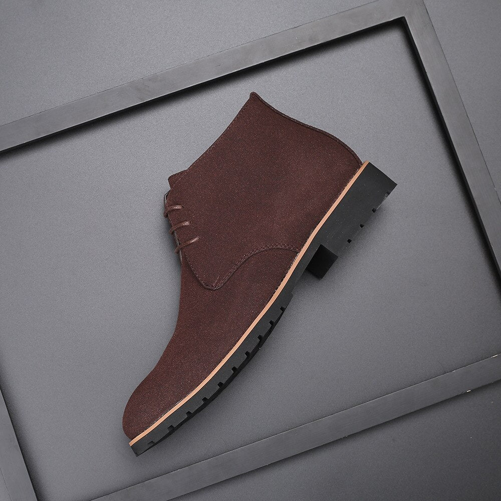 Elegante Wildlederformale Schuhe mit Absatz für Männer