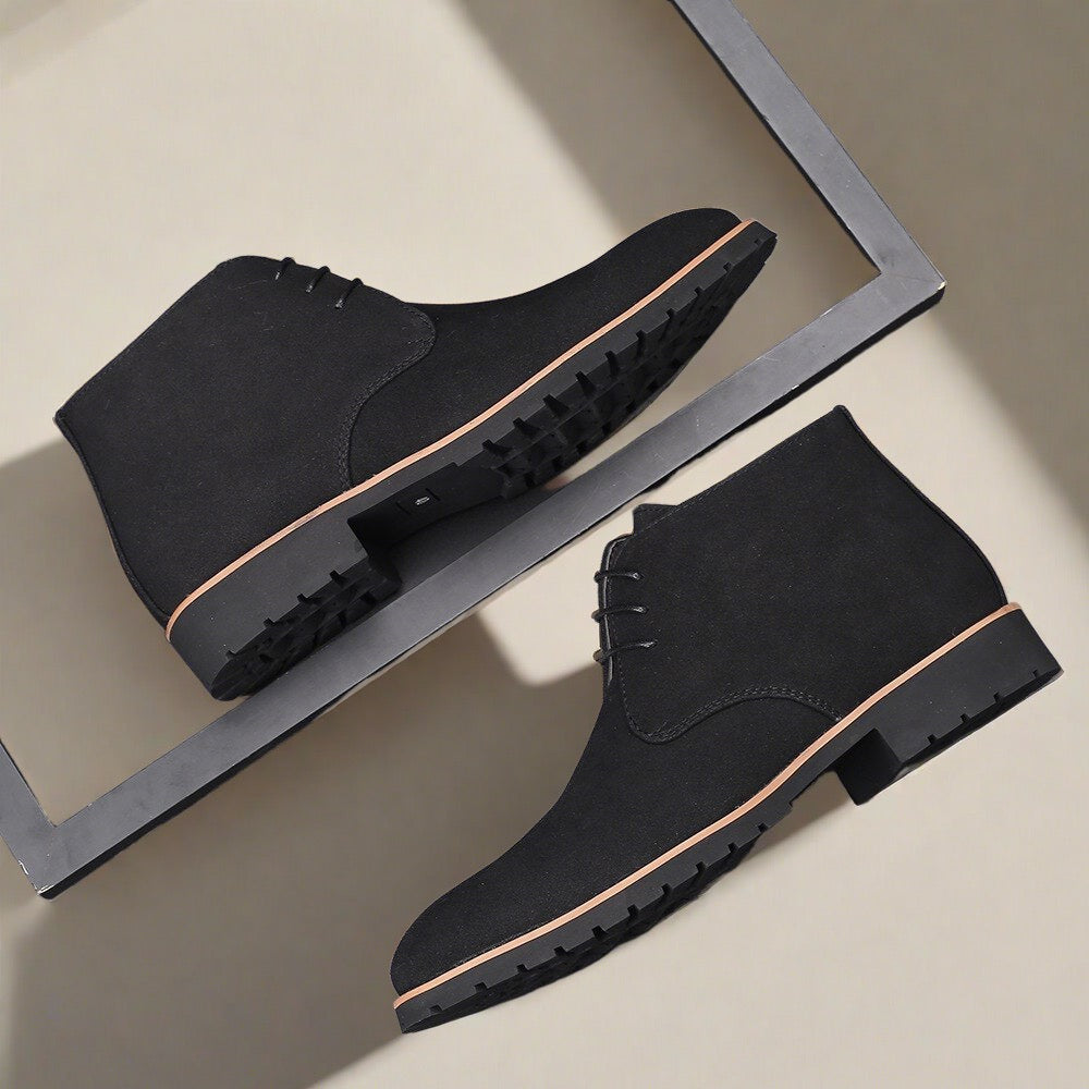 Elegante Wildlederformale Schuhe mit Absatz für Männer