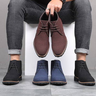 Elegante Wildlederformale Schuhe mit Absatz für Männer