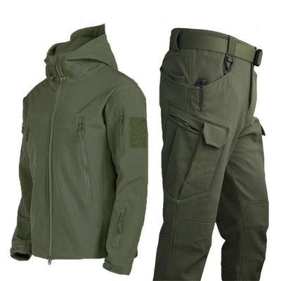 Lässige Cargohose und Kapuzenjacke für Männer