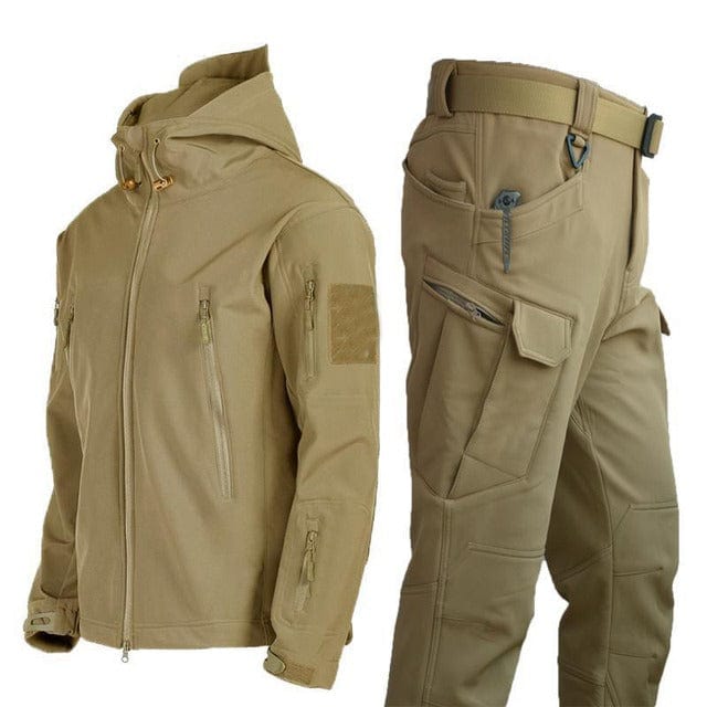 Lässige Cargohose und Kapuzenjacke für Männer