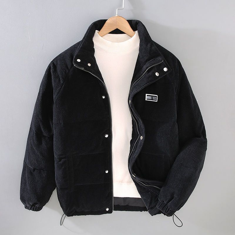 Elegante gesteppte Jacke aus Rippensamt für Männer