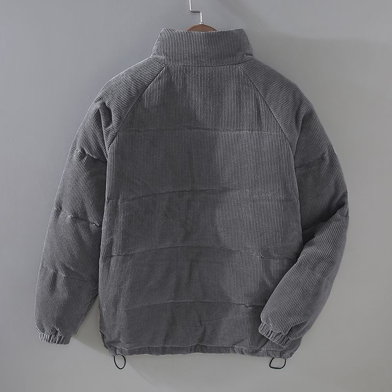 Elegante gesteppte Jacke aus Rippensamt für Männer