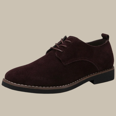 Formelle bequeme Wildleder Herrenschuhe mit Absatz