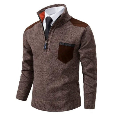 Pullover mit Halbem Reißverschluss für Männer