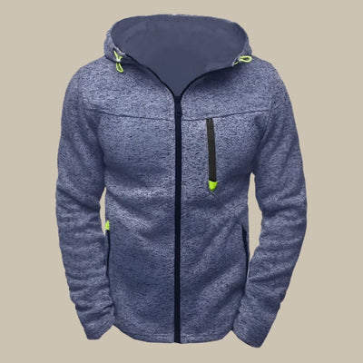 Lässiger Herren Hoodie mit Reißverschluss und klassischer Passform