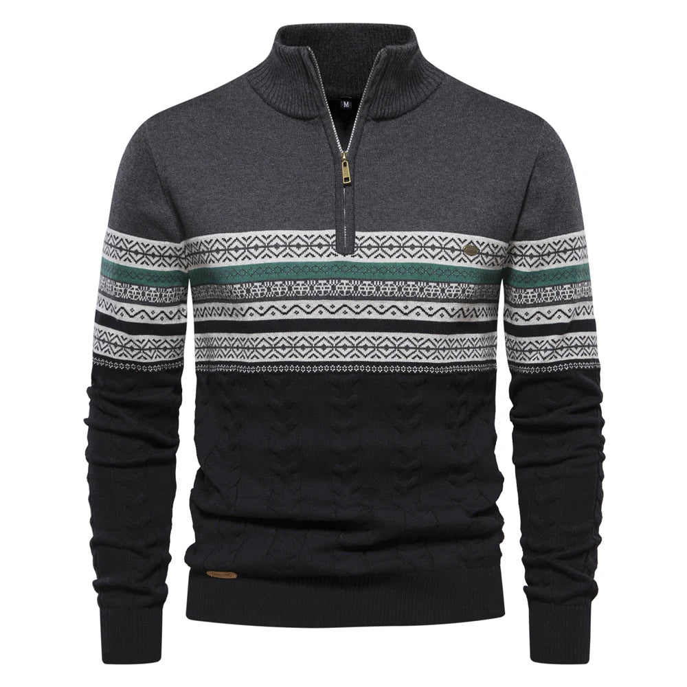 Sweatshirt mit Retro-Muster für Männer