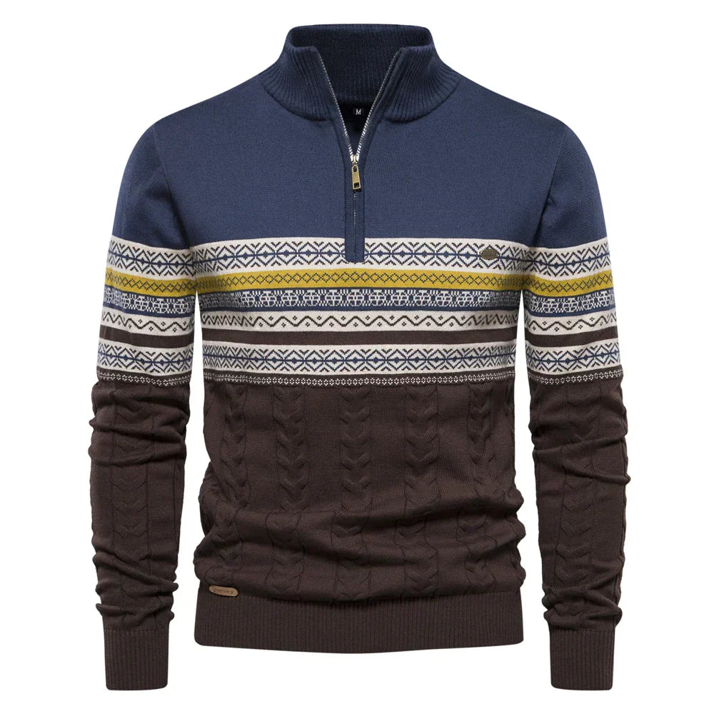 Sweatshirt mit Retro-Muster für Männer