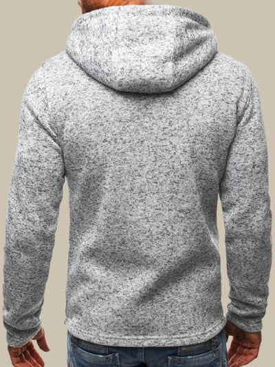 Lässiger Herren Hoodie mit Reißverschluss und klassischer Passform
