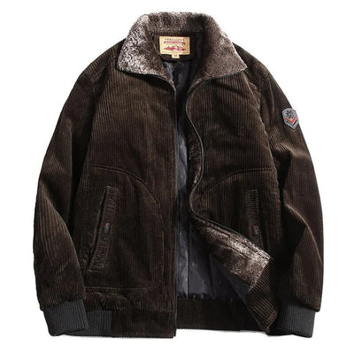 Zeitlose Cord-Winterjacke für Männer