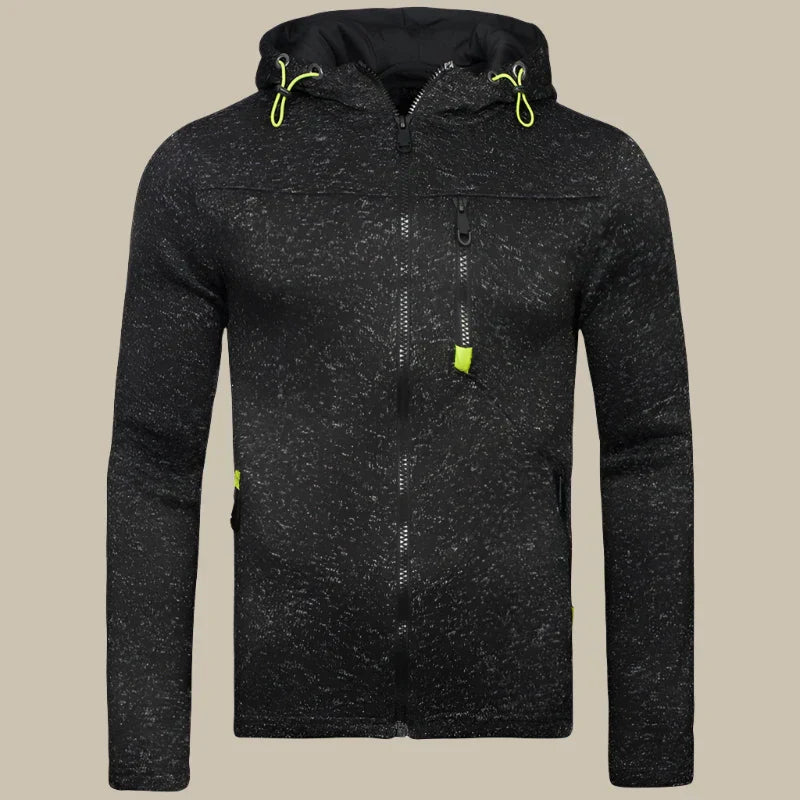 Lässiger Herren Hoodie mit Reißverschluss und klassischer Passform