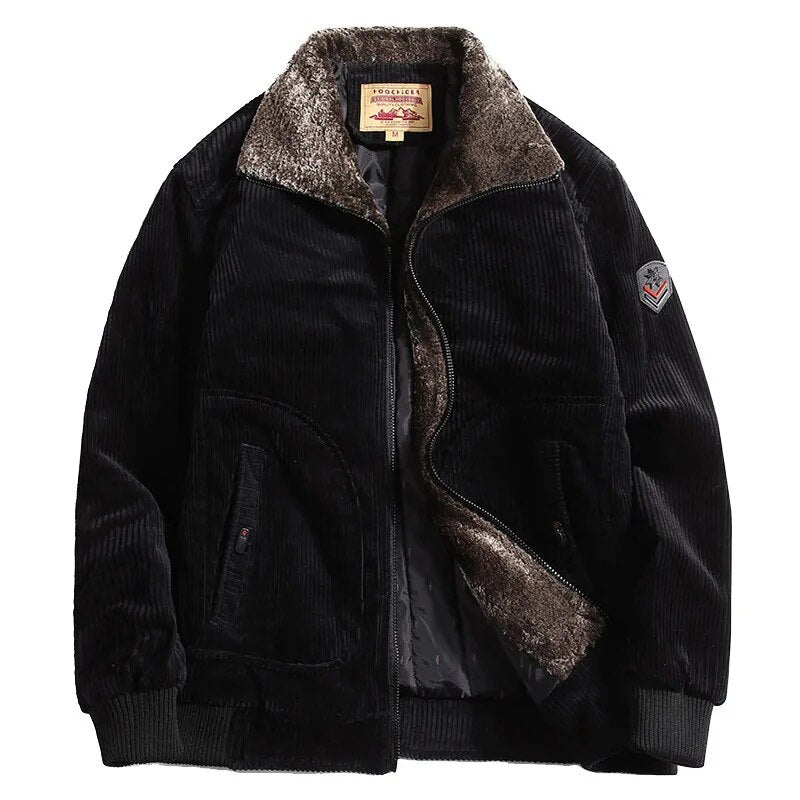 Zeitlose Cord-Winterjacke für Männer