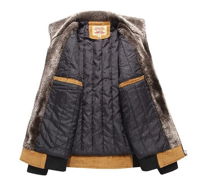 Zeitlose Cord-Winterjacke für Männer