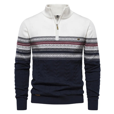 Sweatshirt mit Retro-Muster für Männer