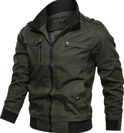 Klassische Winterjacke mit Reißverschluss für Herren