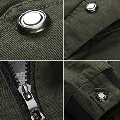 Klassische Winterjacke mit Reißverschluss für Herren