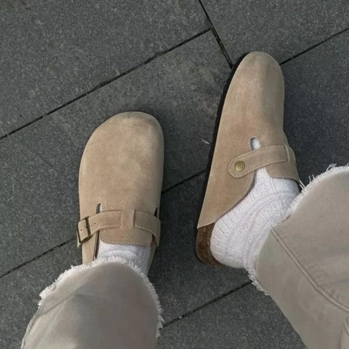 Leder Boston Sandalen für Männer und Frauen