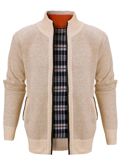 Lässige Herren-Strickjacke mit Reißverschluss