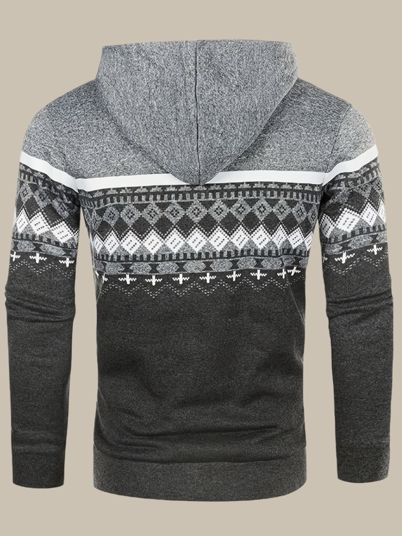 Norweger-Kapuzenpullover mit Reißverschluss für Männer