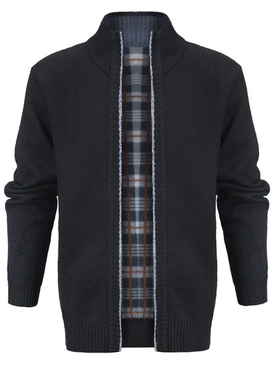 Lässige Herren-Strickjacke mit Reißverschluss