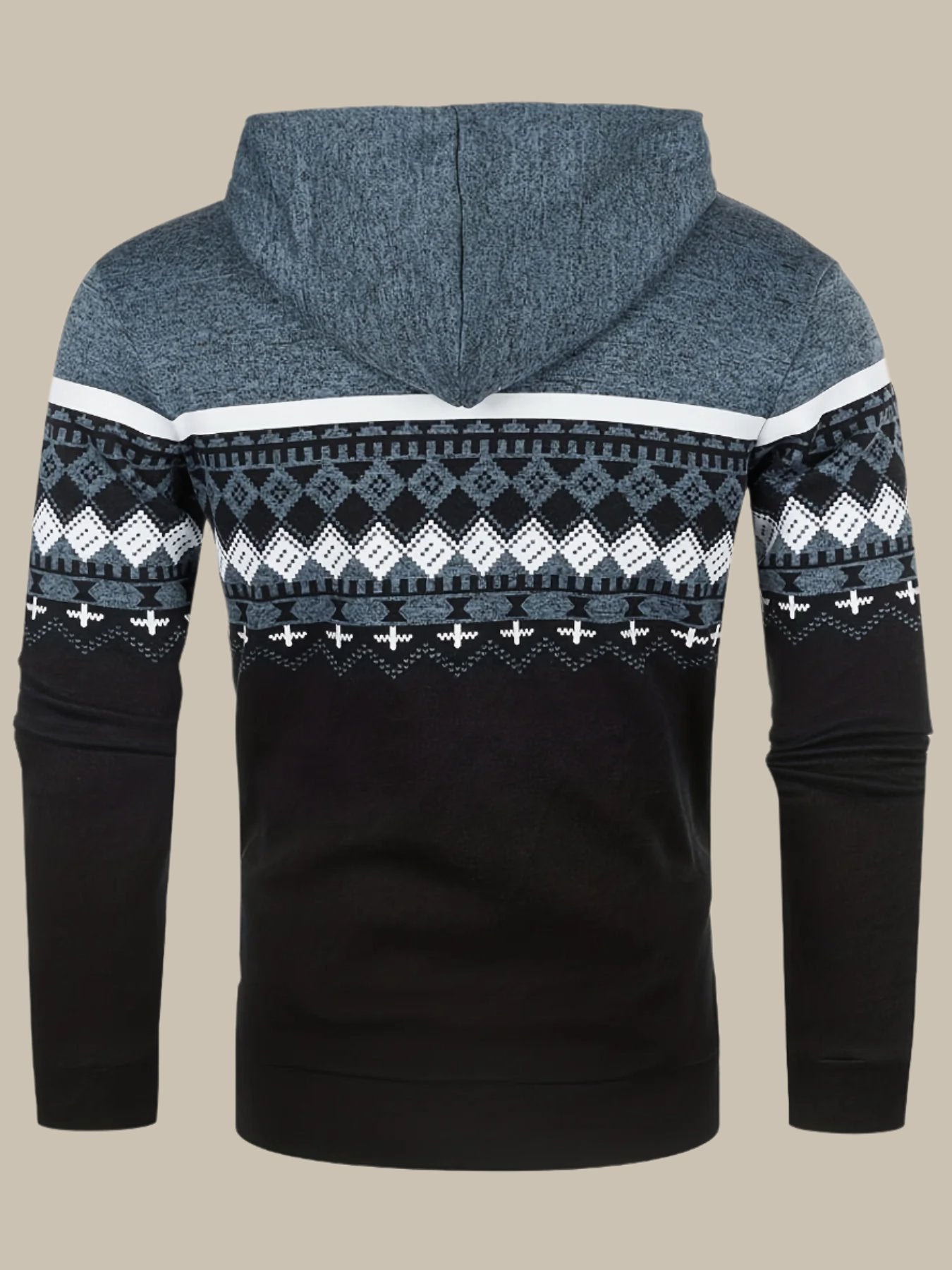 Norweger-Kapuzenpullover mit Reißverschluss für Männer