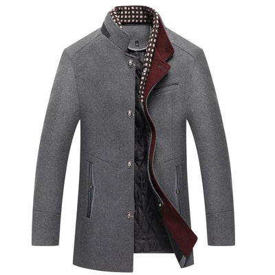 Klassischer Winter-Wollmantel für Herren