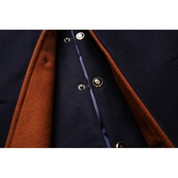 Klassischer Winter-Wollmantel für Herren