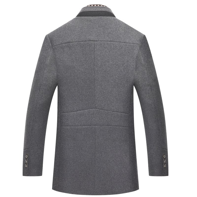 Klassischer Winter-Wollmantel für Herren