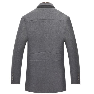 Klassischer Winter-Wollmantel für Herren