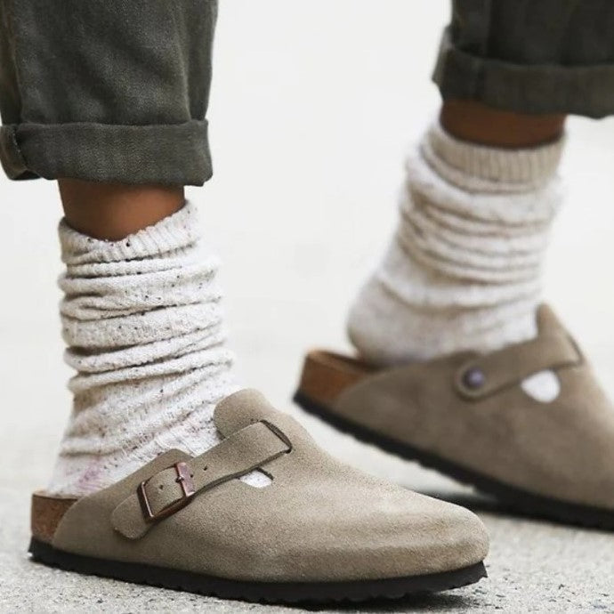 Leder Boston Sandalen für Männer und Frauen
