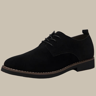 Formelle bequeme Wildleder Herrenschuhe mit Absatz