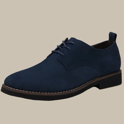 Formelle bequeme Wildleder Herrenschuhe mit Absatz